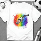 Colour Splash Whistle T-Shirt - soccer fan t-shirt | GoalRush Studio