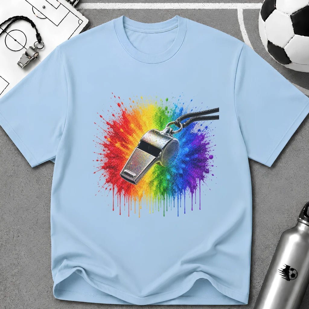 Colour Splash Whistle T-Shirt - soccer fan t-shirt | GoalRush Studio