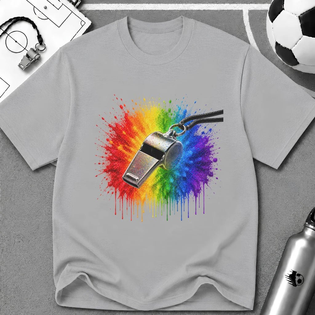 Colour Splash Whistle T-Shirt - soccer fan t-shirt | GoalRush Studio