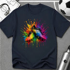 Colourful 3D Splash Soccer Boots T-Shirt - soccer fan t-shirt | GoalRush Studio