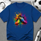 Colourful 3D Splash Soccer Boots T-Shirt - soccer fan t-shirt | GoalRush Studio