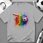 Colourful 3D Splash Soccer Goal T-Shirt - soccer fan t-shirt | GoalRush Studio