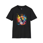 Colourful Cartoon Soccer Boy Graphic T-Shirt - soccer fan t-shirt | GoalRush Studio