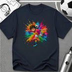 Colourful Cartoon Soccer Boy Juggling T-Shirt - soccer fan t-shirt | GoalRush Studio