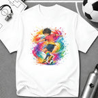 Colourful Cartoon Soccer Boy Skill Move T-Shirt - soccer fan t-shirt | GoalRush Studio