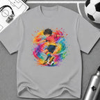 Colourful Cartoon Soccer Boy Skill Move T-Shirt - soccer fan t-shirt | GoalRush Studio