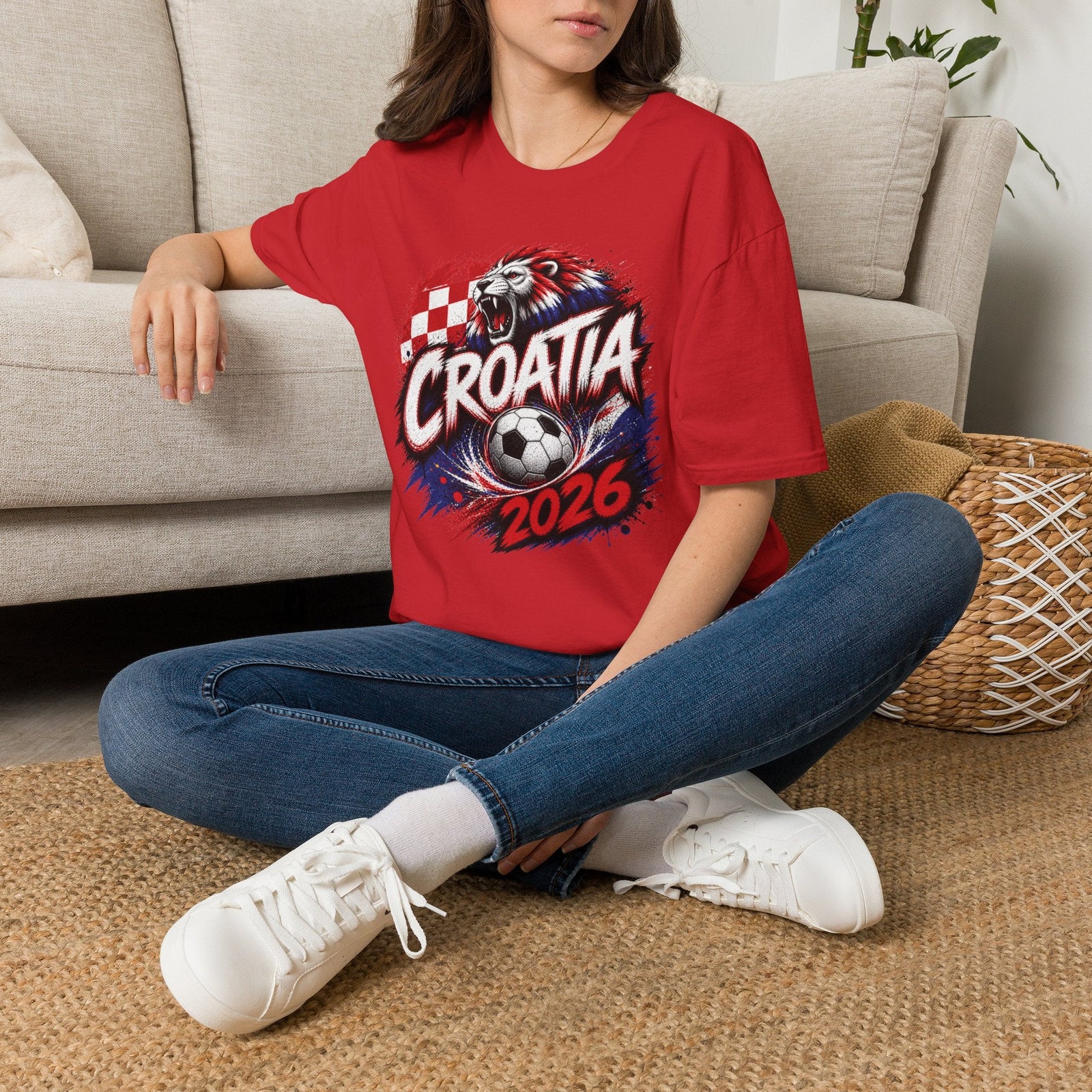 Croatia 2026 World Cup Graphic T-Shirt - soccer fan t-shirt | GoalRush Studio