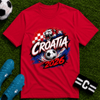 Croatia 2026 World Cup Graphic T-Shirt - soccer fan t-shirt | GoalRush Studio