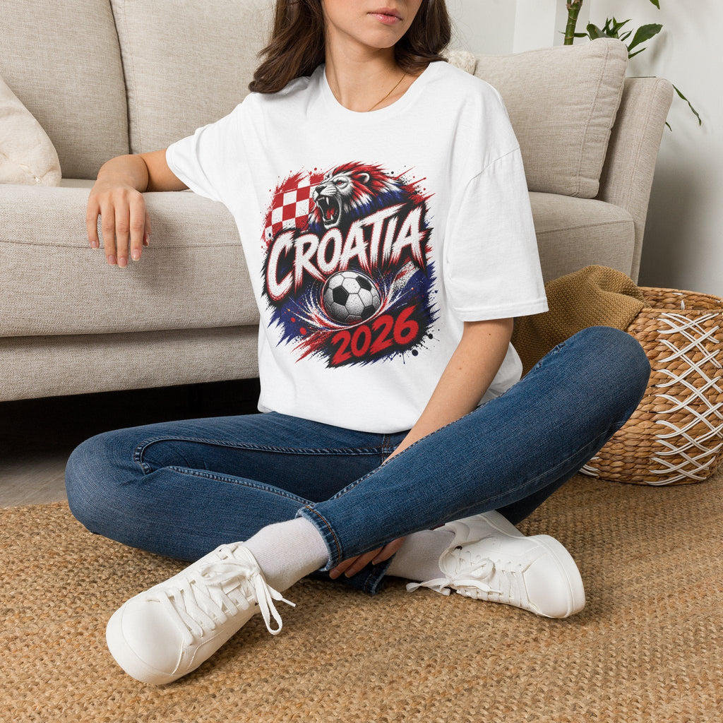Croatia 2026 World Cup Graphic T-Shirt - soccer fan t-shirt | GoalRush Studio