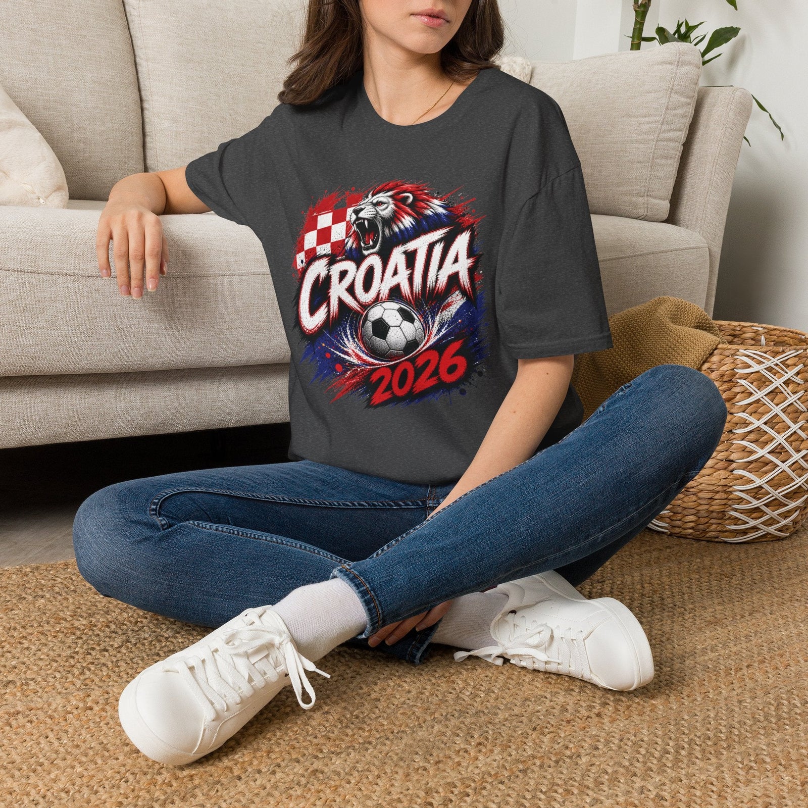 Croatia 2026 World Cup Graphic T-Shirt - soccer fan t-shirt | GoalRush Studio