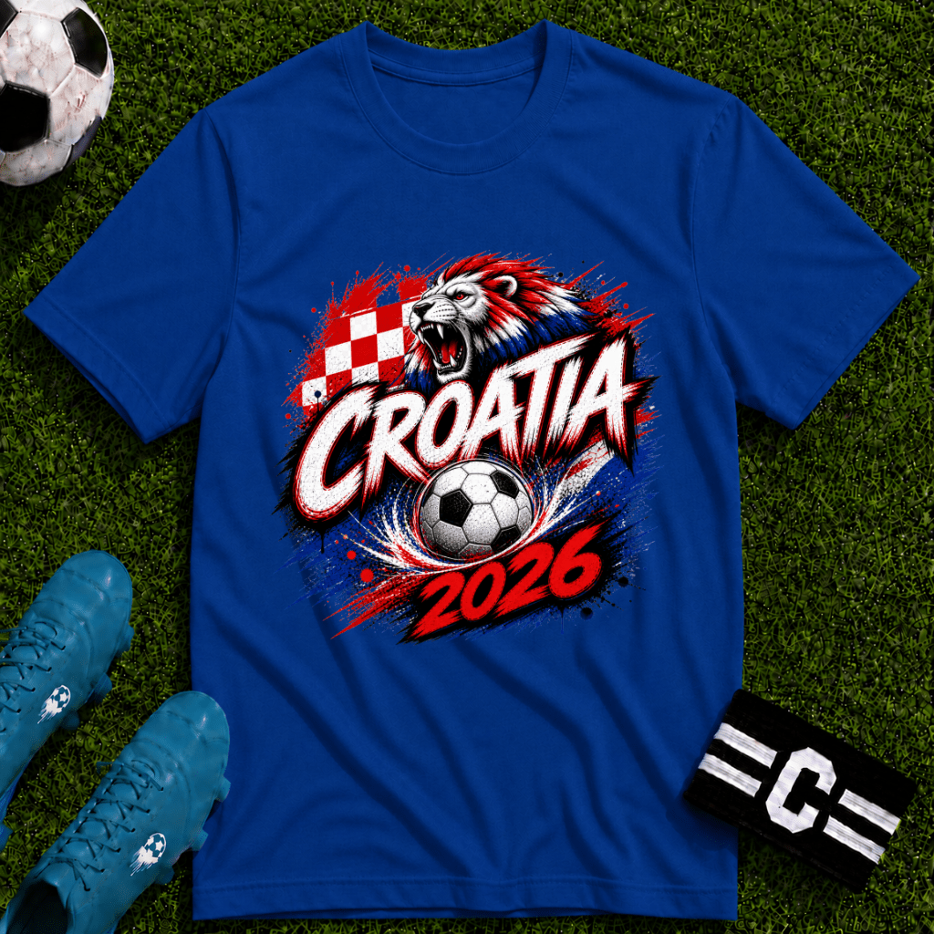 Croatia 2026 World Cup Graphic T-Shirt - soccer fan t-shirt | GoalRush Studio