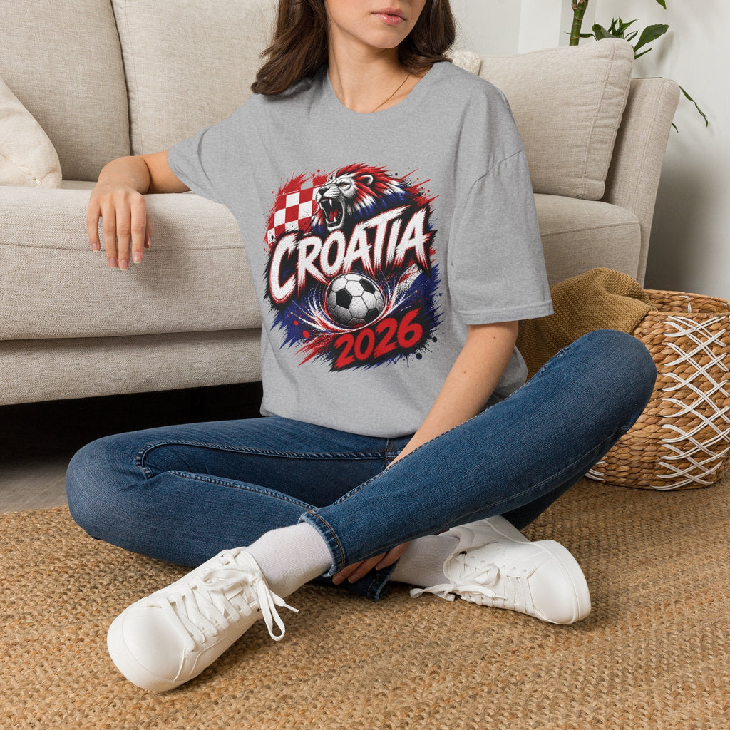 Croatia 2026 World Cup Graphic T-Shirt - soccer fan t-shirt | GoalRush Studio