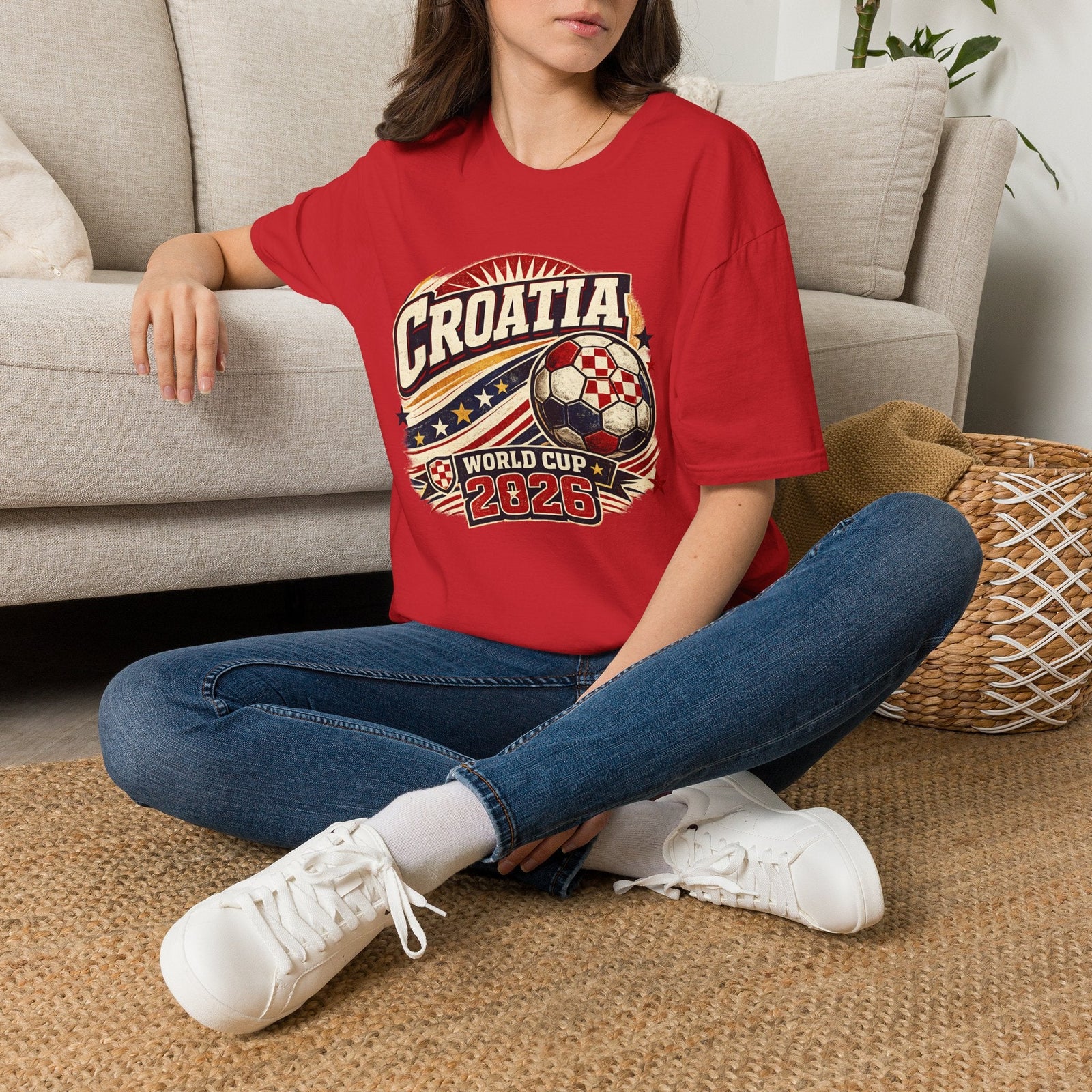 Croatia 2026 World Cup Retro T-Shirt - soccer fan t-shirt | GoalRush Studio