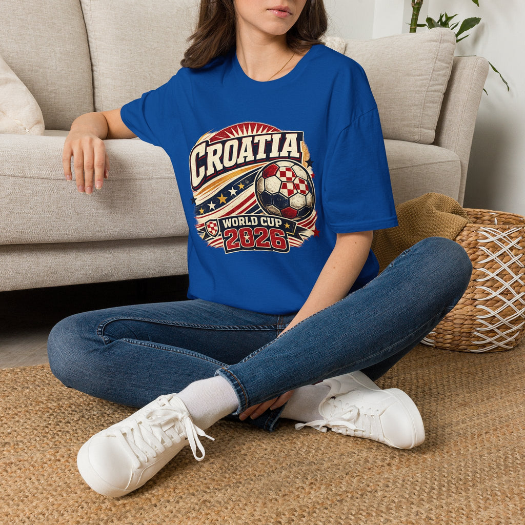 Croatia 2026 World Cup Retro T-Shirt - soccer fan t-shirt | GoalRush Studio