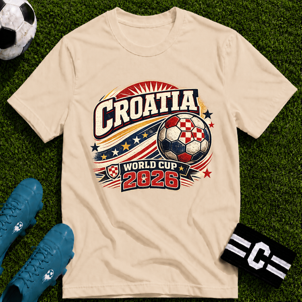 Croatia 2026 World Cup Retro T-Shirt - soccer fan t-shirt | GoalRush Studio