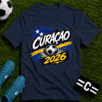 Curaçao 2026 World Cup Graphic T-Shirt - soccer fan t-shirt | GoalRush Studio
