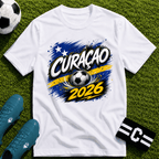 Curaçao 2026 World Cup Graphic T-Shirt - soccer fan t-shirt | GoalRush Studio