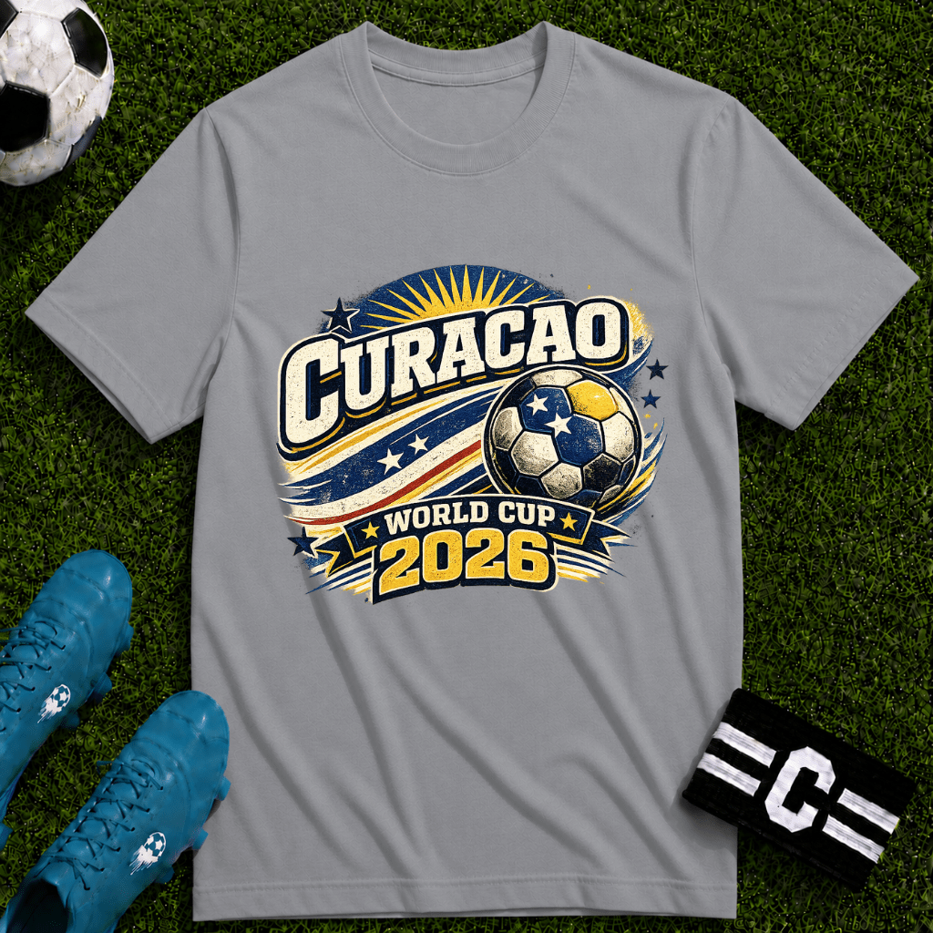 Curaçao 2026 World Cup Retro T-Shirt - soccer fan t-shirt | GoalRush Studio