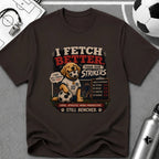 Cute Soccer Dog “I Fetch Better Than Our Strikers” T-Shirt - soccer fan t-shirt | GoalRush Studio