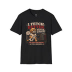 Cute Soccer Dog “I Fetch Better Than Our Strikers” T-Shirt - soccer fan t-shirt | GoalRush Studio