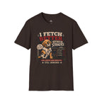 Cute Soccer Dog “I Fetch Better Than Our Strikers” T-Shirt - soccer fan t-shirt | GoalRush Studio