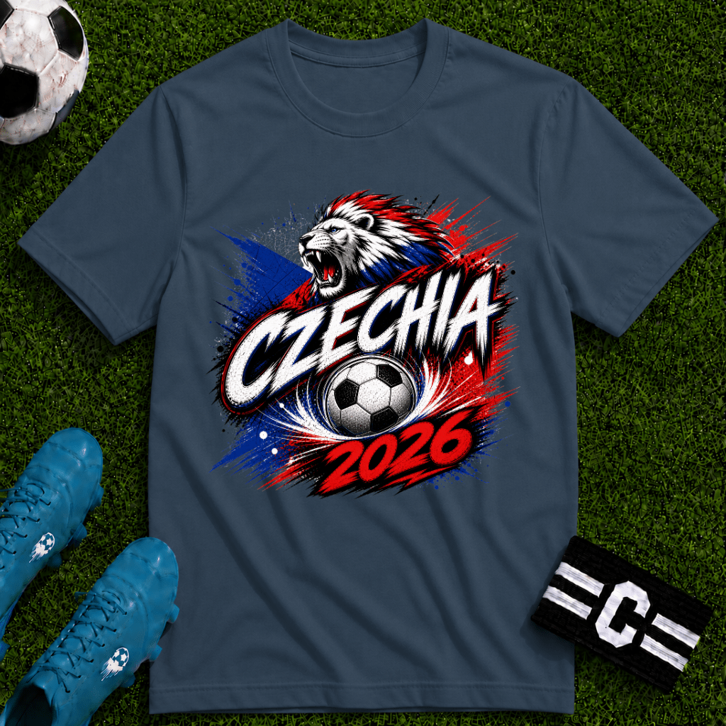 Czechia 2026 World Cup Graphic T-Shirt - soccer fan t-shirt | GoalRush Studio