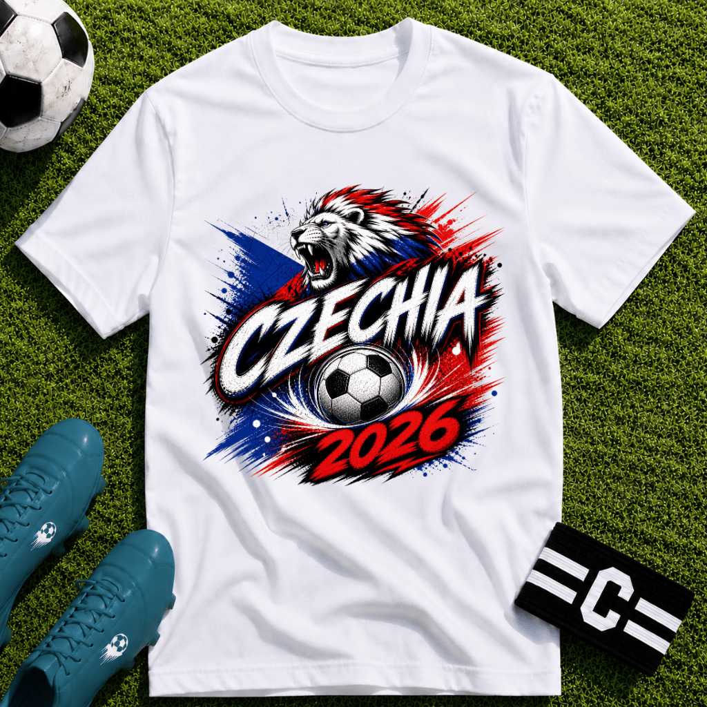 Czechia 2026 World Cup Graphic T-Shirt - soccer fan t-shirt | GoalRush Studio