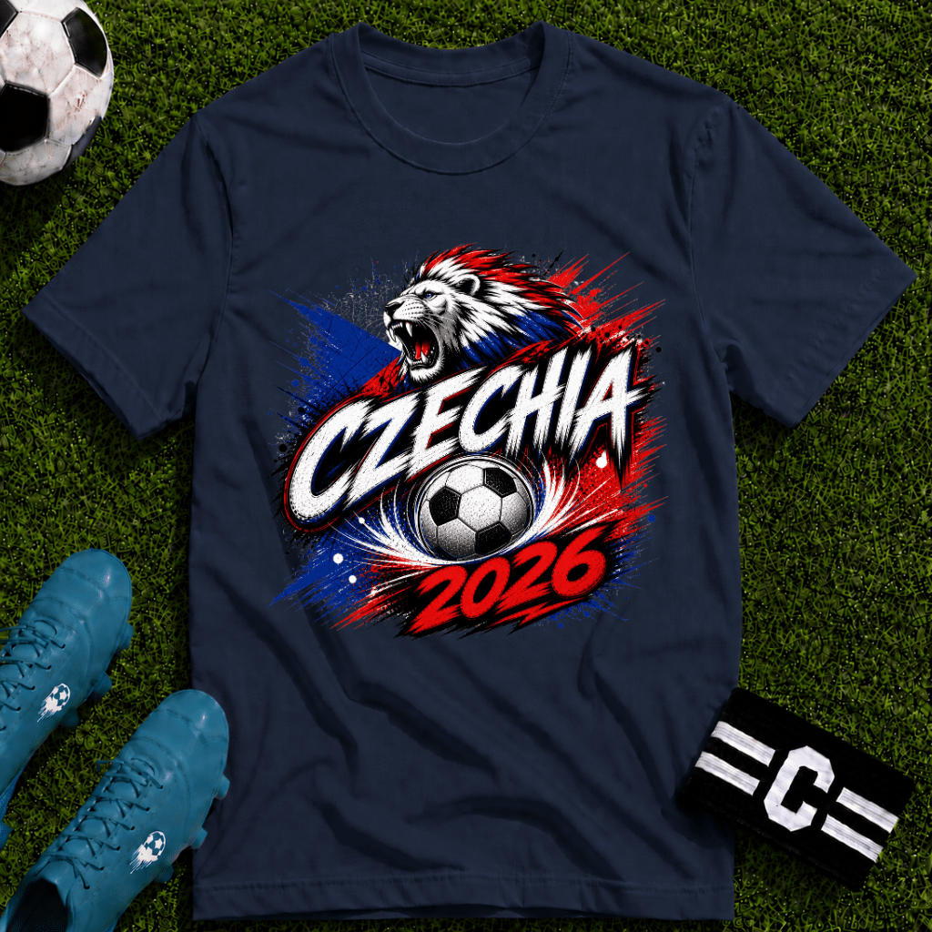 Czechia 2026 World Cup Graphic T-Shirt - soccer fan t-shirt | GoalRush Studio