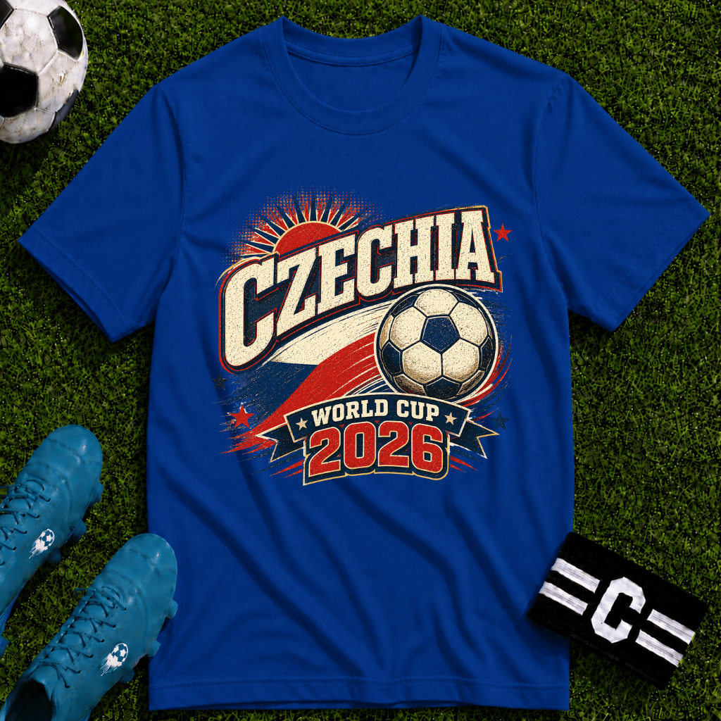 Czechia 2026 World Cup Retro T-Shirt - soccer fan t-shirt | GoalRush Studio