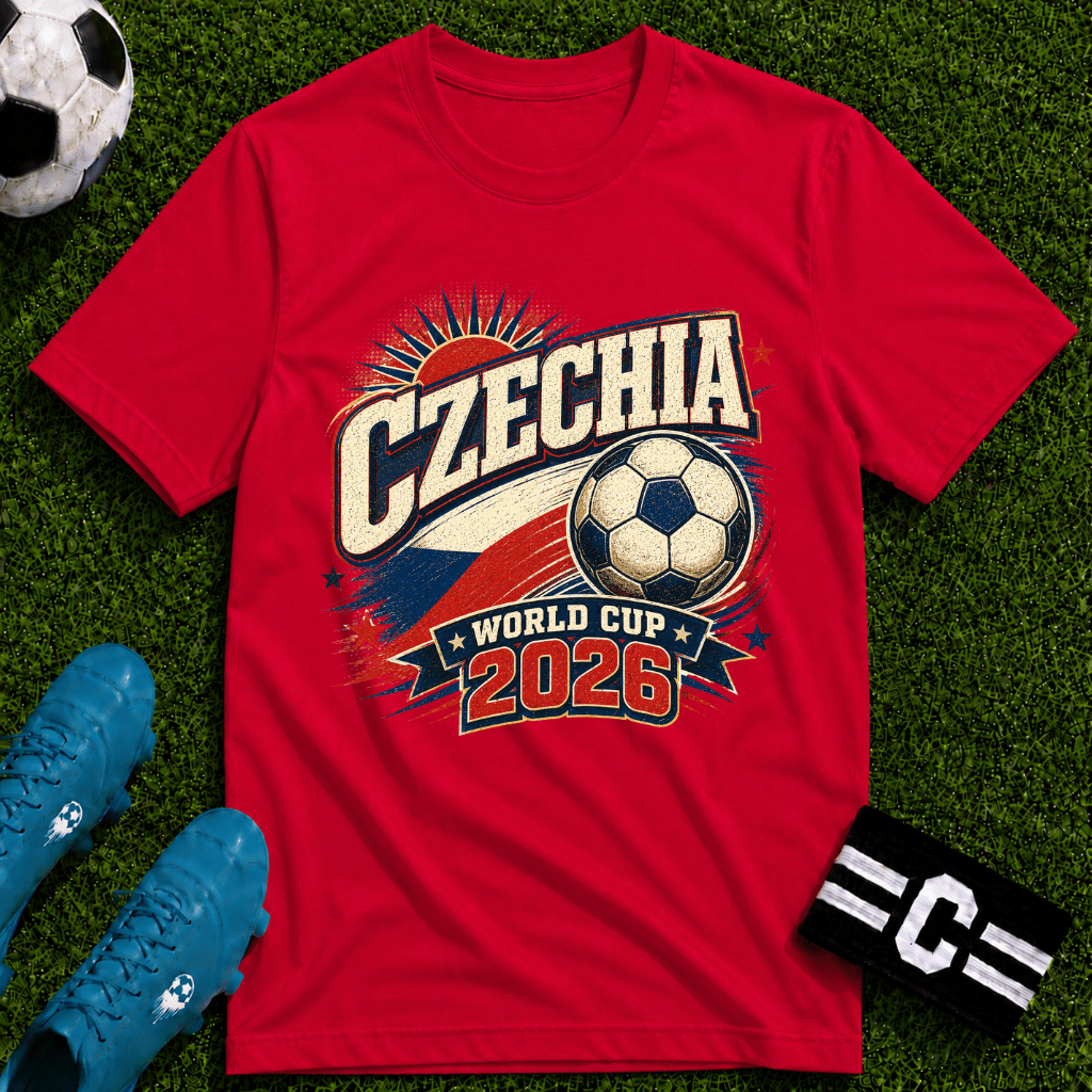 Czechia 2026 World Cup Retro T-Shirt - soccer fan t-shirt | GoalRush Studio