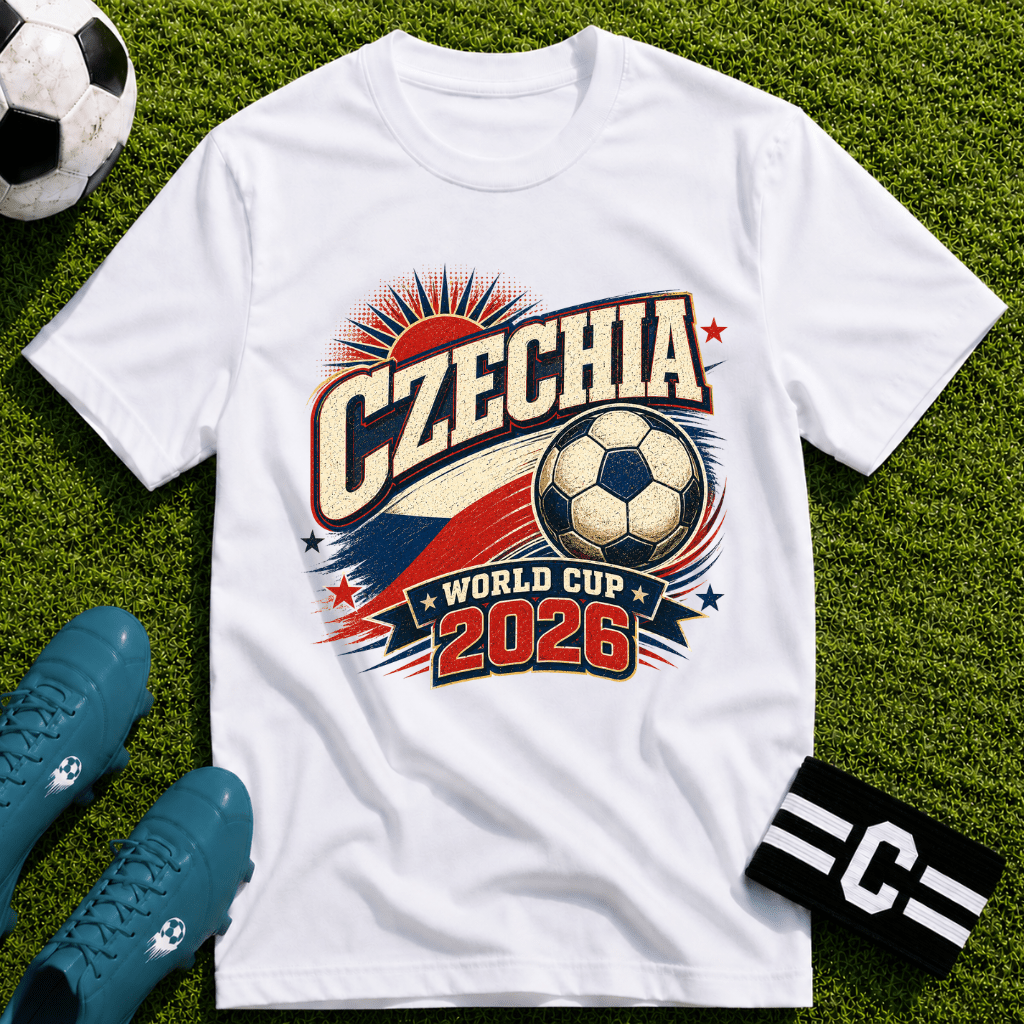 Czechia 2026 World Cup Retro T-Shirt - soccer fan t-shirt | GoalRush Studio