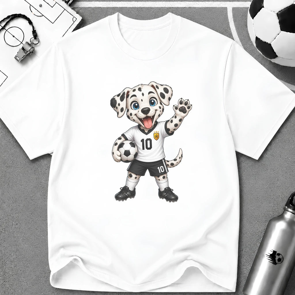 Dalmatian Soccer Player T-Shirt - soccer fan t-shirt | GoalRush Studio