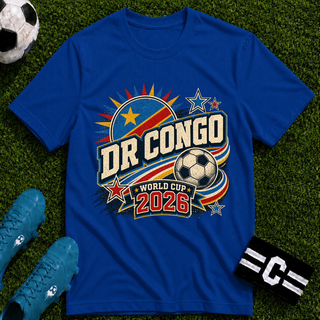 DR Congo 2026 World Cup Retro T-Shirt - soccer fan t-shirt | GoalRush Studio