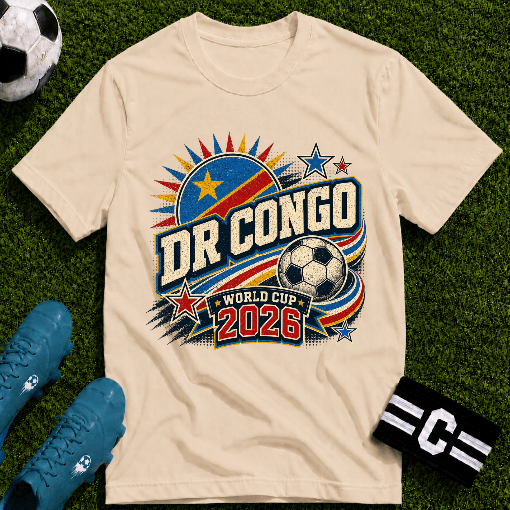 DR Congo 2026 World Cup Retro T-Shirt - soccer fan t-shirt | GoalRush Studio
