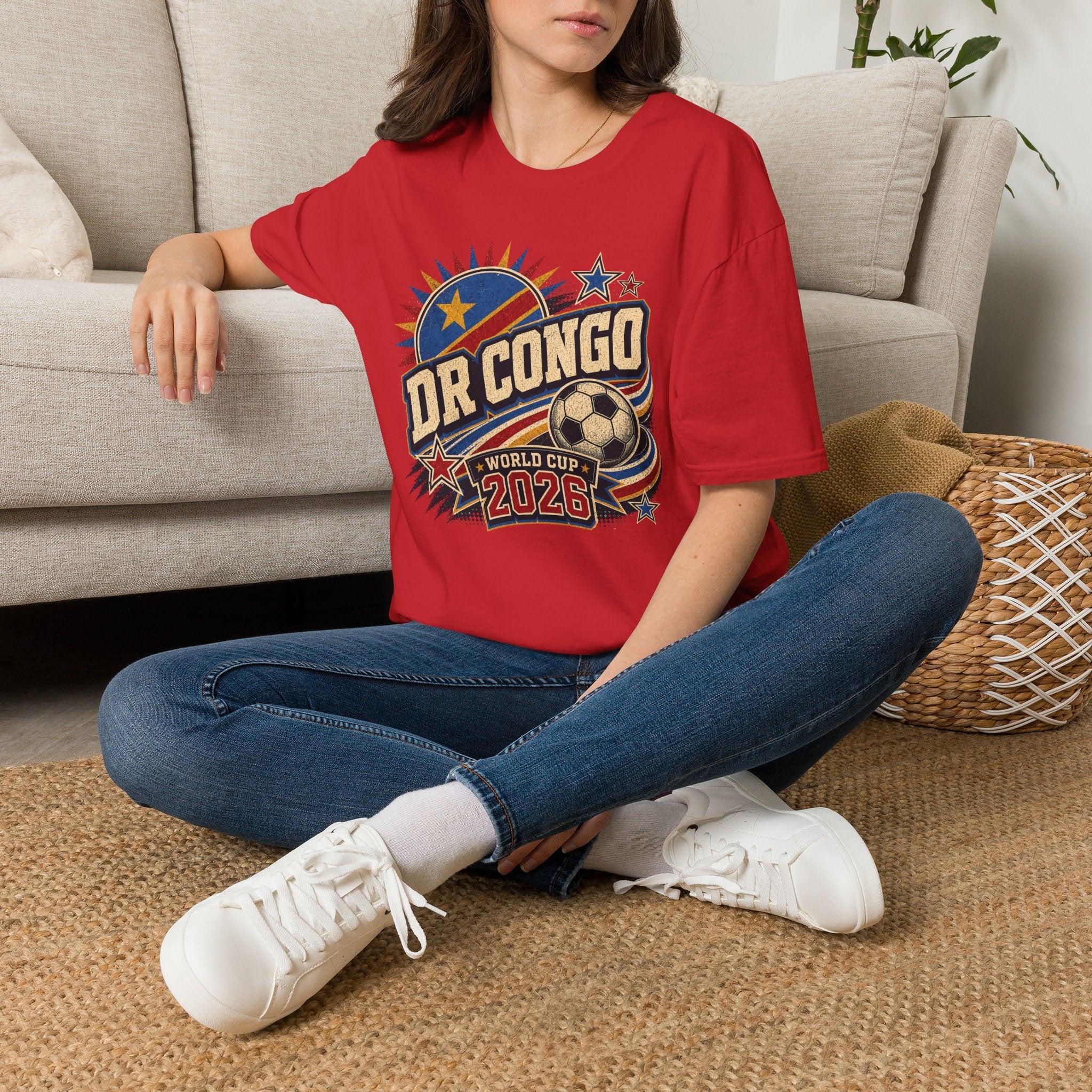 DR Congo 2026 World Cup Retro T-Shirt - soccer fan t-shirt | GoalRush Studio