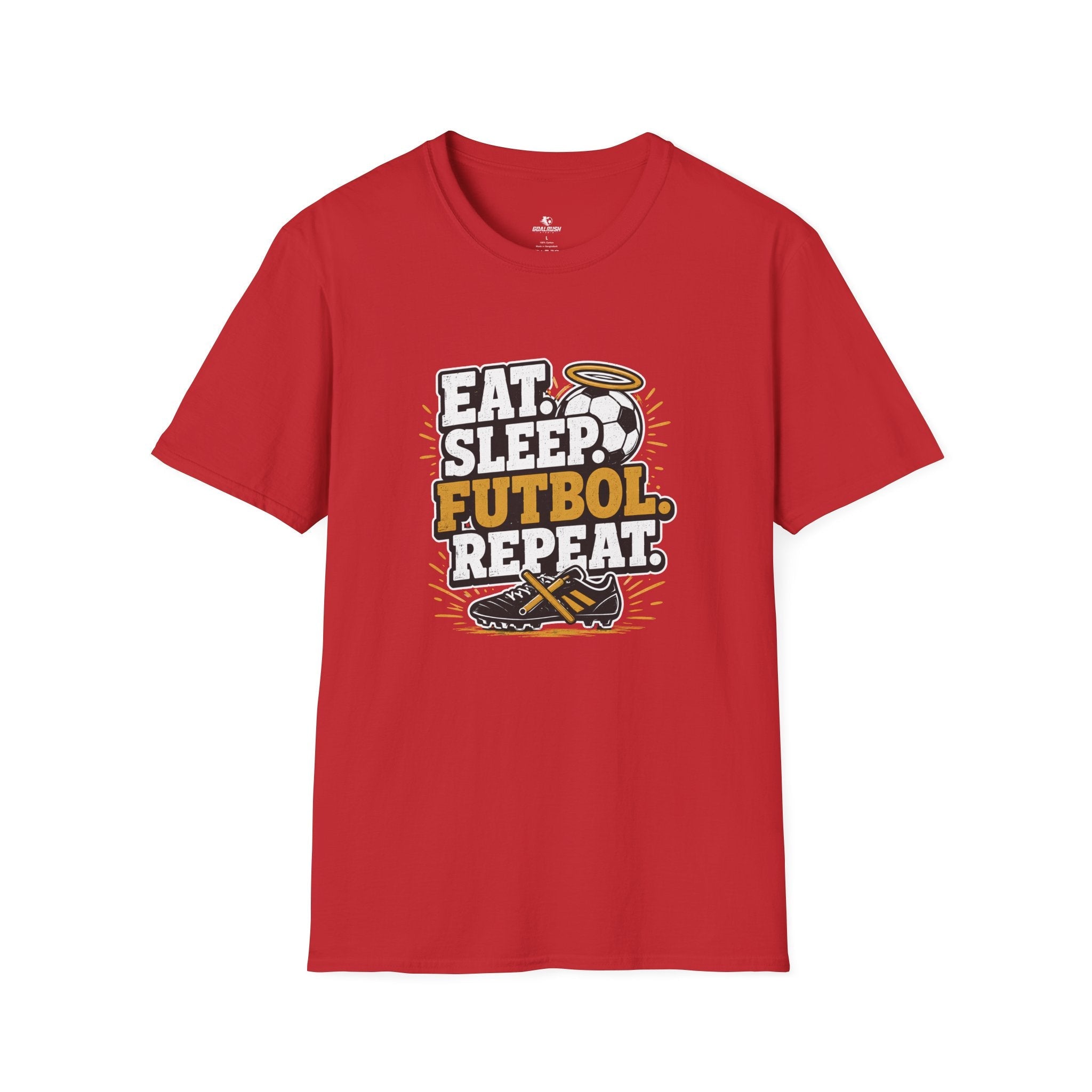 Eat. Sleep. Futbol. Repeat T-Shirt - soccer fan t-shirt | GoalRush Studio