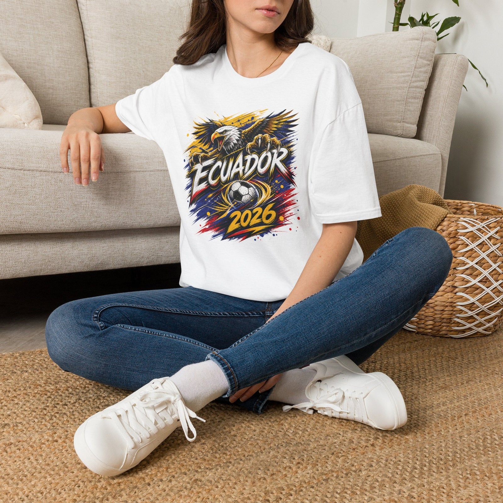 Ecuador World Cup Graphic T-Shirt - soccer fan t-shirt | GoalRush Studio