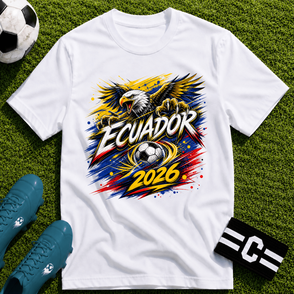 Ecuador World Cup Graphic T-Shirt - soccer fan t-shirt | GoalRush Studio