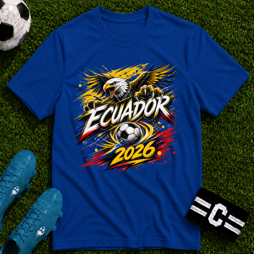 Ecuador World Cup Graphic T-Shirt - soccer fan t-shirt | GoalRush Studio