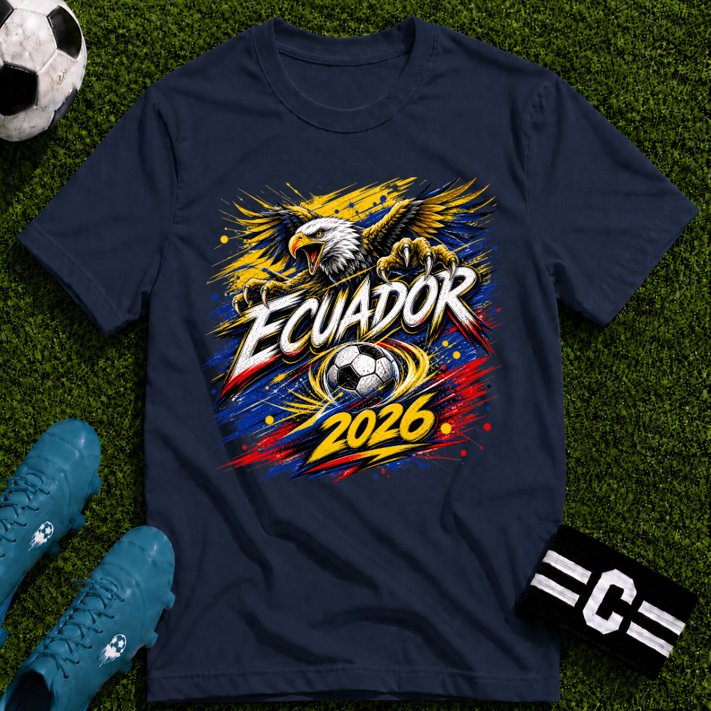 Ecuador World Cup Graphic T-Shirt - soccer fan t-shirt | GoalRush Studio