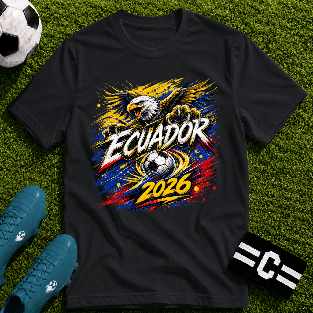Ecuador World Cup Graphic T-Shirt - soccer fan t-shirt | GoalRush Studio