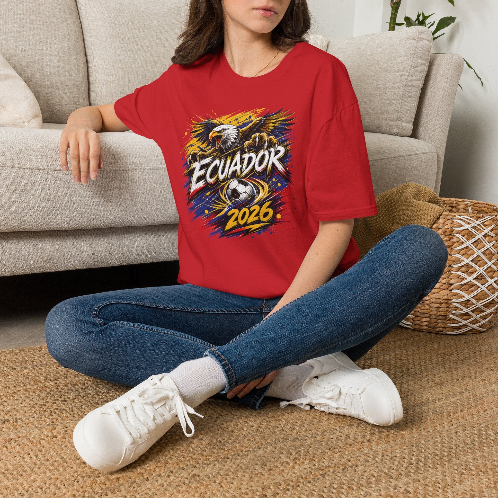 Ecuador World Cup Graphic T-Shirt - soccer fan t-shirt | GoalRush Studio