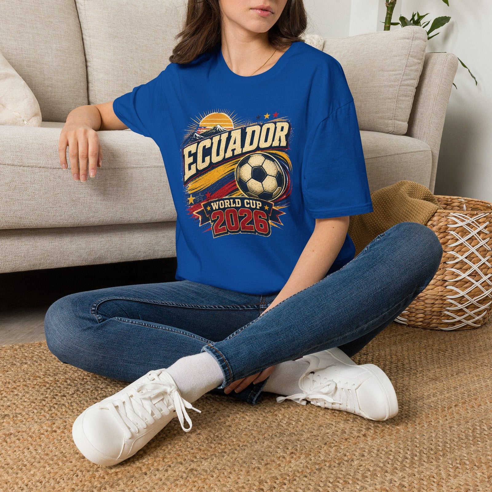 Ecuador World Cup Retro T-Shirt - soccer fan t-shirt | GoalRush Studio
