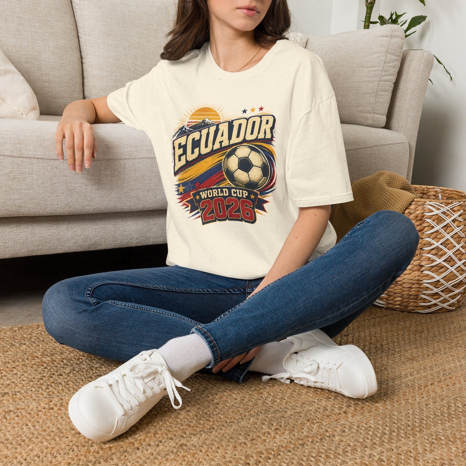 Ecuador World Cup Retro T-Shirt - soccer fan t-shirt | GoalRush Studio