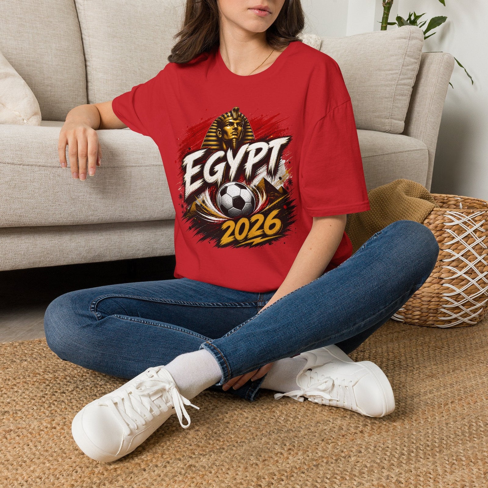 Egypt 2026 World Cup Graphic T-Shirt - soccer fan t-shirt | GoalRush Studio