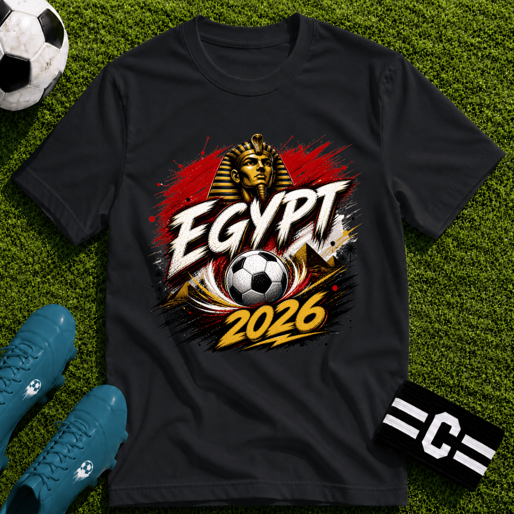 Egypt 2026 World Cup Graphic T-Shirt - soccer fan t-shirt | GoalRush Studio