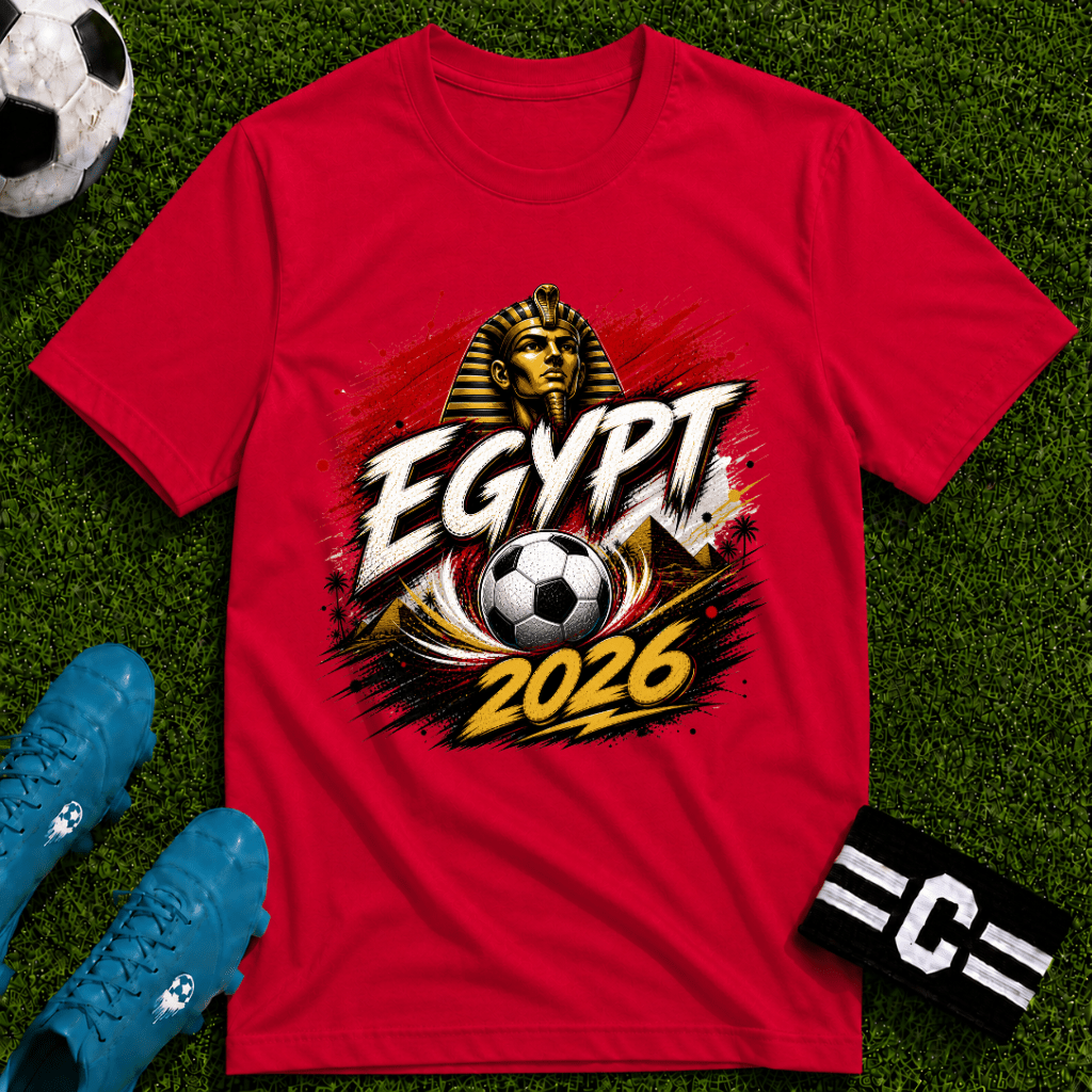 Egypt 2026 World Cup Graphic T-Shirt - soccer fan t-shirt | GoalRush Studio