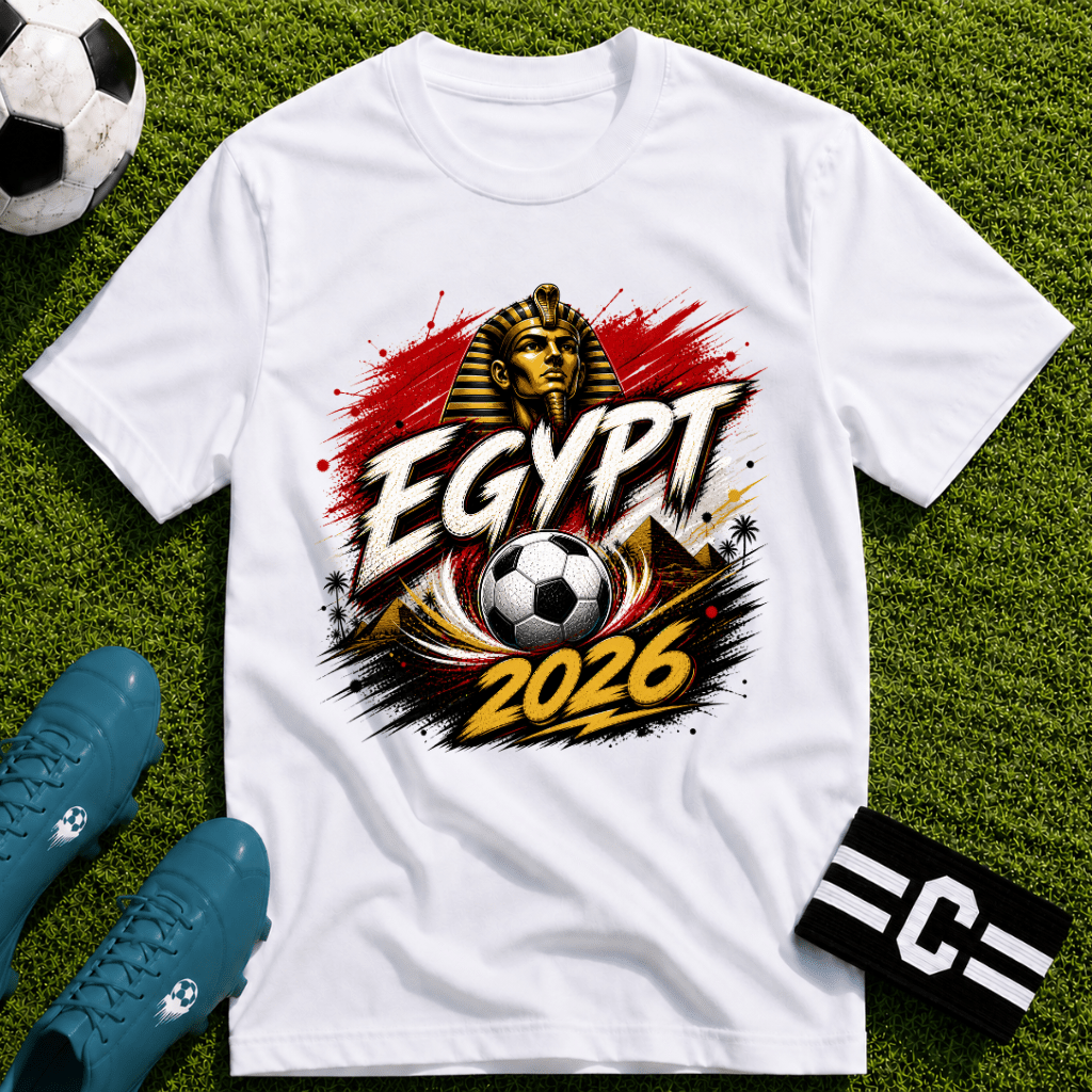 Egypt 2026 World Cup Graphic T-Shirt - soccer fan t-shirt | GoalRush Studio