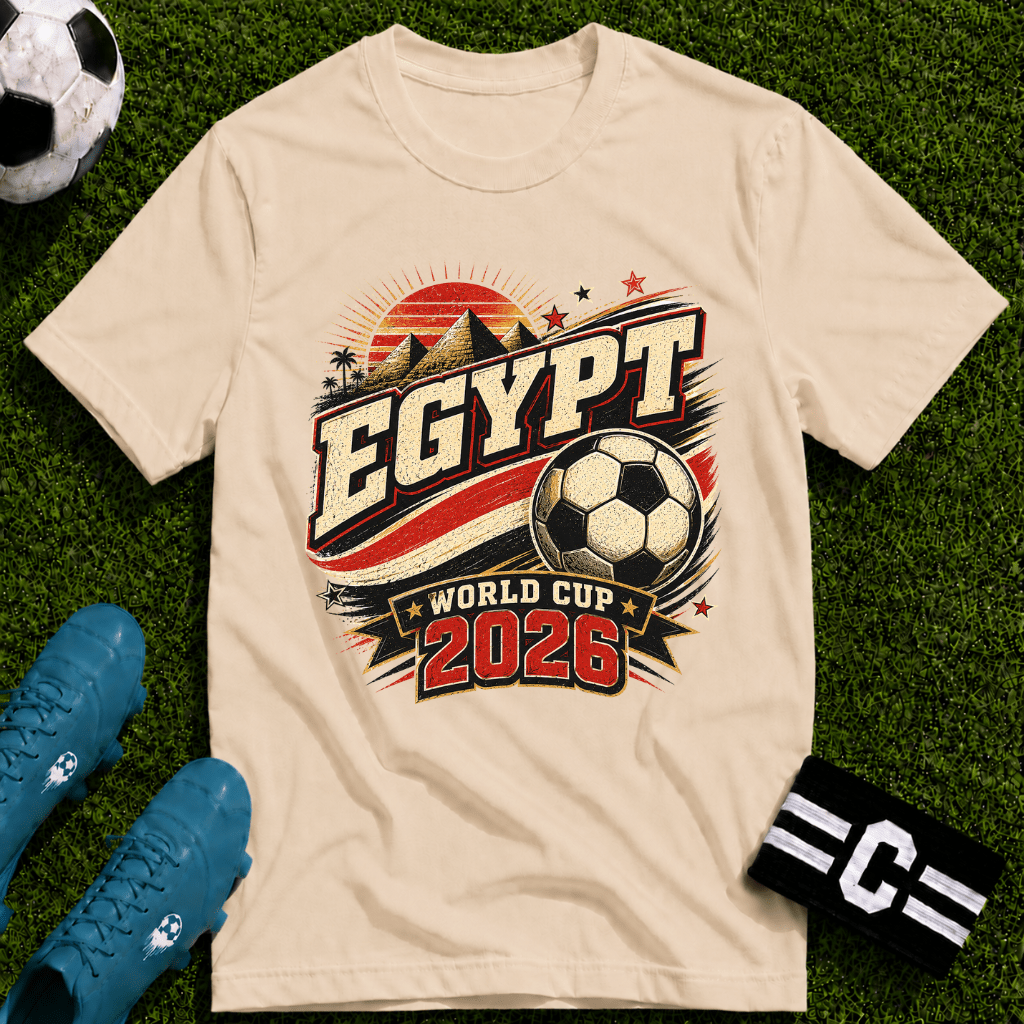 Egypt 2026 World Cup Retro T-Shirt - soccer fan t-shirt | GoalRush Studio