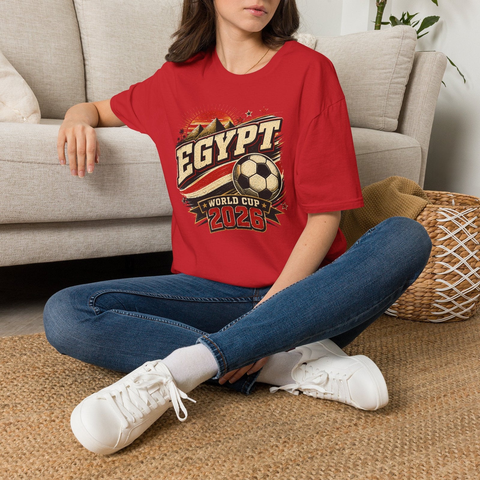 Egypt 2026 World Cup Retro T-Shirt - soccer fan t-shirt | GoalRush Studio